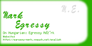 mark egressy business card